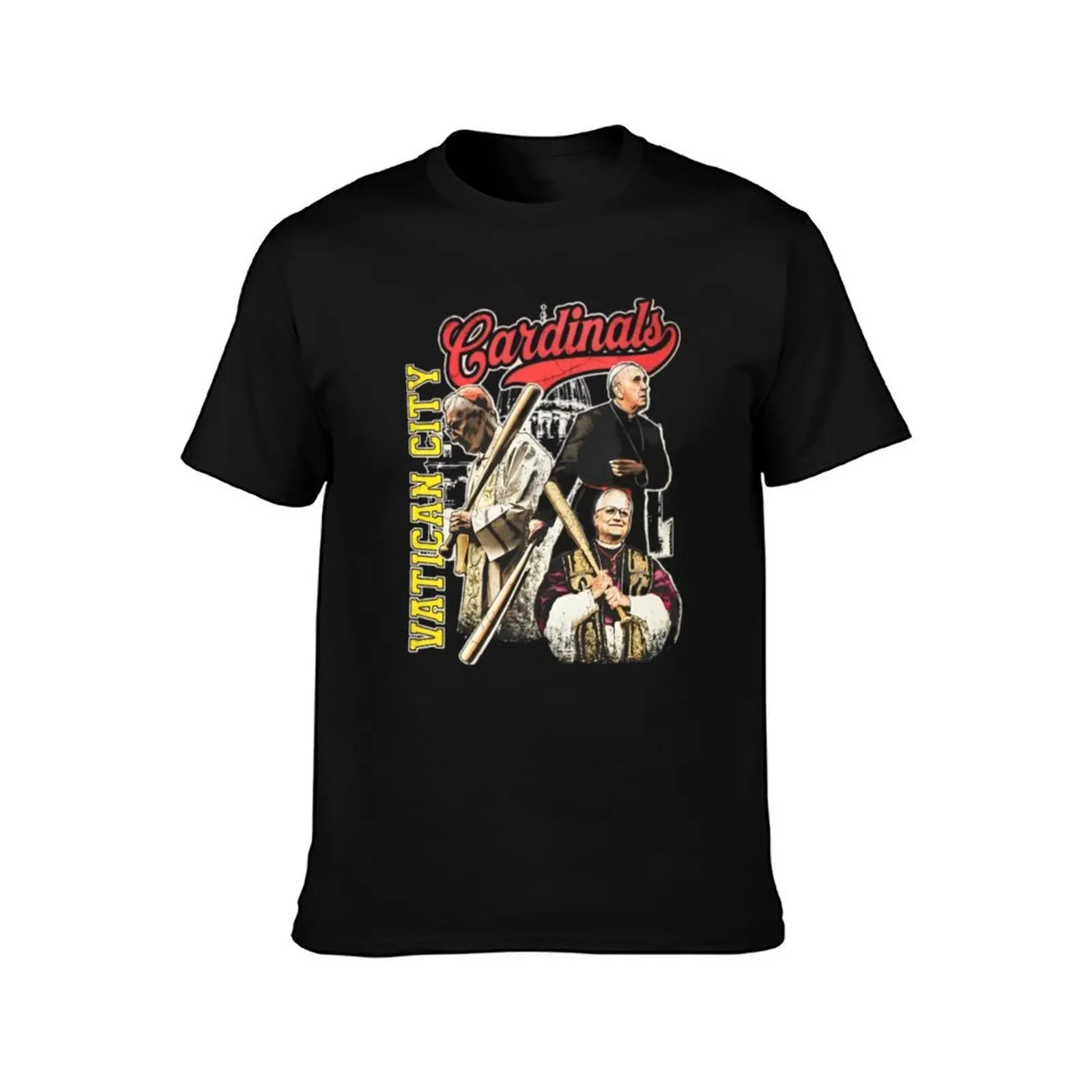 Vatican City Cardinals Baseball Graphic T-Shirt Modern Style Print T-Shirt