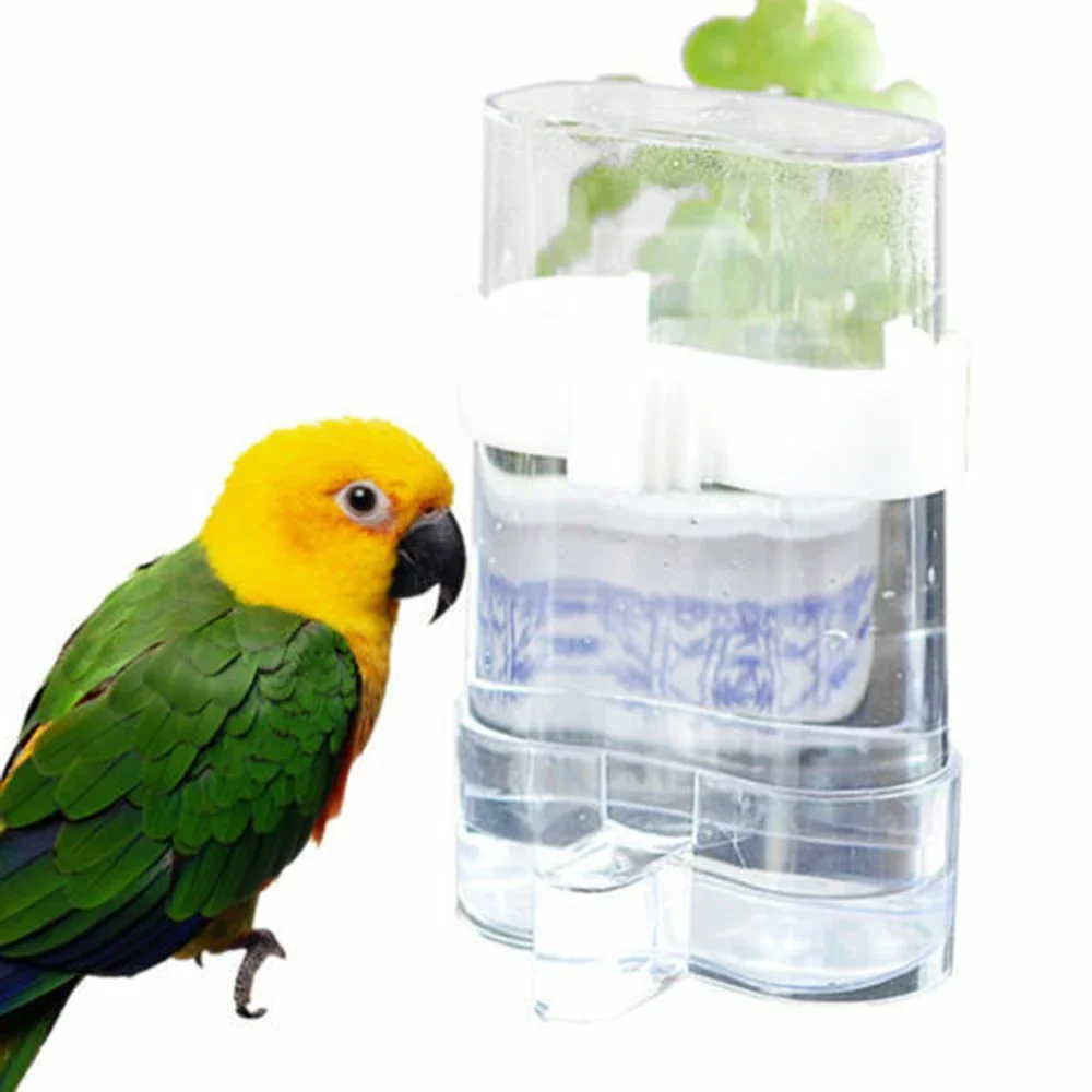 Bird Water Dispenser Bird Food Feeder Automatic Parakeet Bird Waterer Food Feeder Dispenser for Parrot Cage Accessories