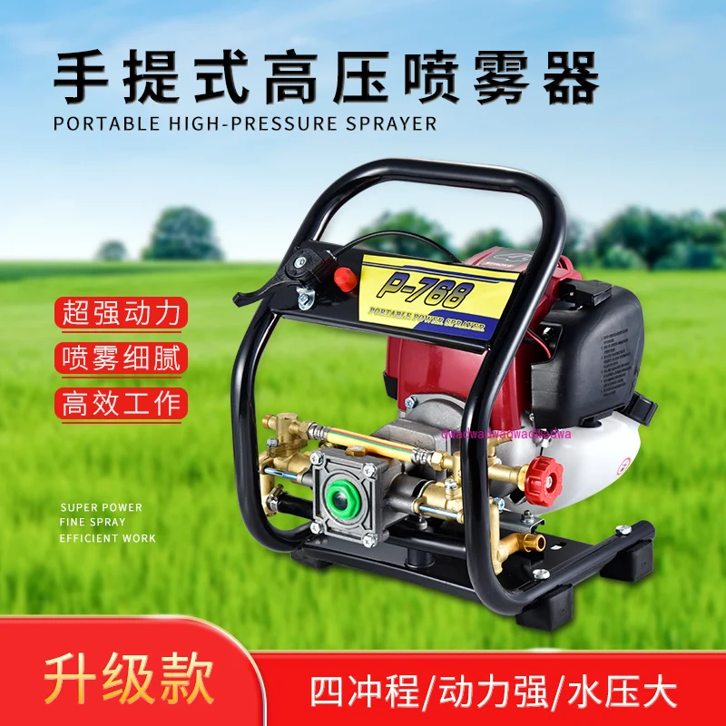 High pressure four-stroke disinfection machine fruit tree garden sprayer agricultural car washing machine