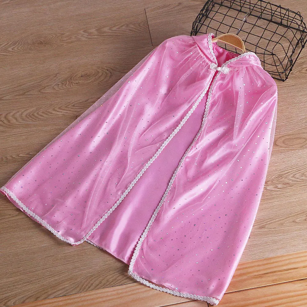 

Princess Cloak for Kids Girls Soft Material Comfortable Washable Children Shawl Autumn Winter Cape Age 3 to 12 Party