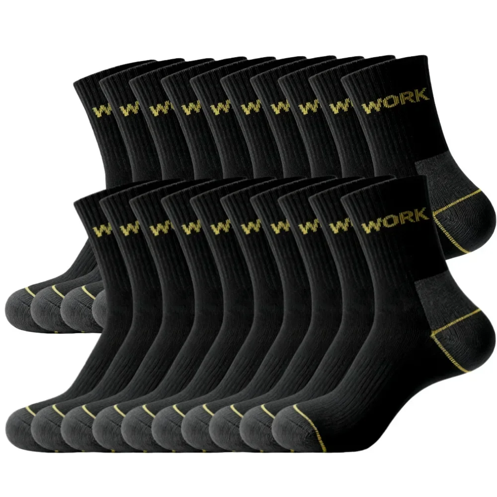 

1/10 Pairs High-Quality Men Business Odor Proof Mid Tube Socks Sweat Absorbing Breathable Sports Leisure Man Socks