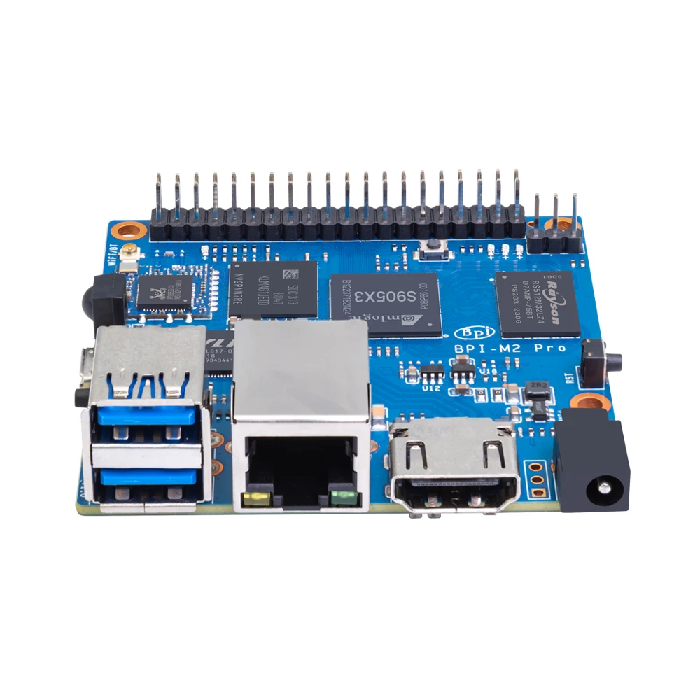 Banana PI BPI-M2 Pro Amlogic S905X3 Quad core Cortex-A55 Mali-G31 Demo Board 2GB LPDDR4 16GB eMMC With WiFi BT SBC Single Board