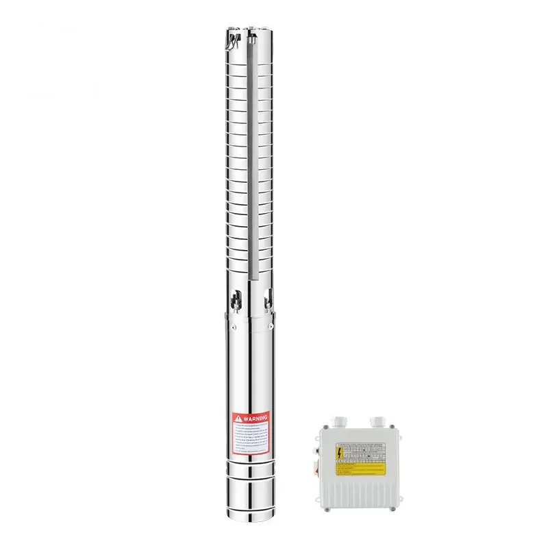 

QQPump Bombas De Agua 3 Phase Stainless Steel Sumergible Deep Well Submersible Pump 10 Hp