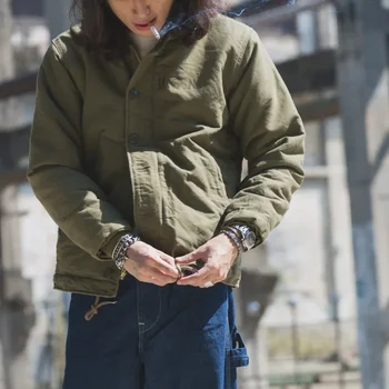 NON STOCK USN N-1 Deck Jacket Sherpa Lining Military Style Men Warm Coat 3 Colors 3 NON STOCK USN N-1 Deck Jacket Sherpa Lining Military Style Men Warm Coat 3 Colors 3
