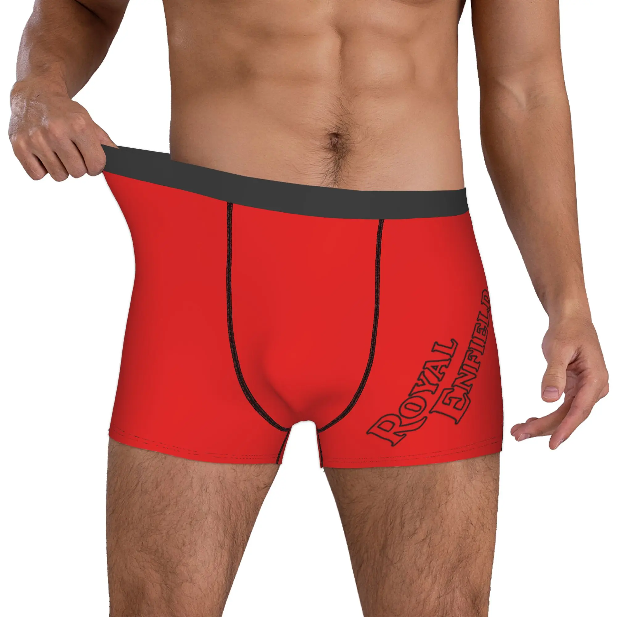 Custom Royal-Enfields Motorcycle Underwear Men Stretch Motor  Bicycles  Boxer Briefs Shorts Panties Soft Underpants For Male