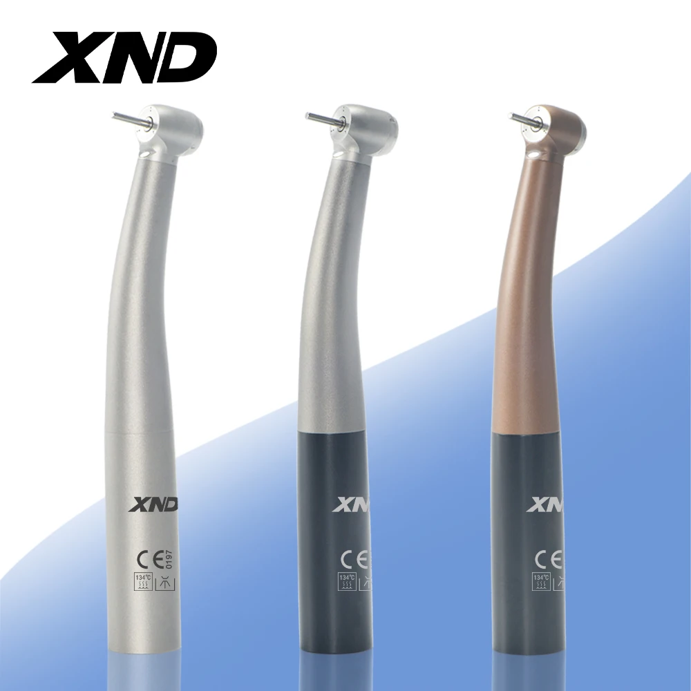 

XND Titanium Alloy Dental High Speed Handpiece with Fiber Optic Air Turbine Standard Head Tool Compatible with Kavo Coupling