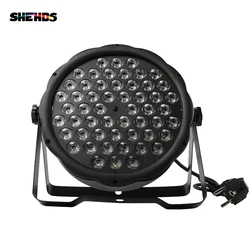 SHEHDS-luz Par LED RGBW de 54x3W, piezas, Bola de discoteca, múltiples colores mezclados, Iluminación comercial para DJ, 2 unidades