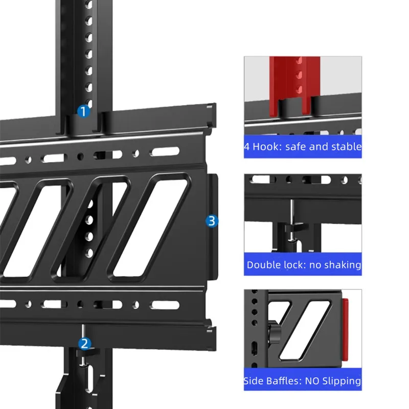 Low Profile Fixed TV Wall Mount for TVs Up to Most 26-65 Inch LED, LCD and Plasma TVs,VESA 400x400mm,110 LBS Loading Capacity