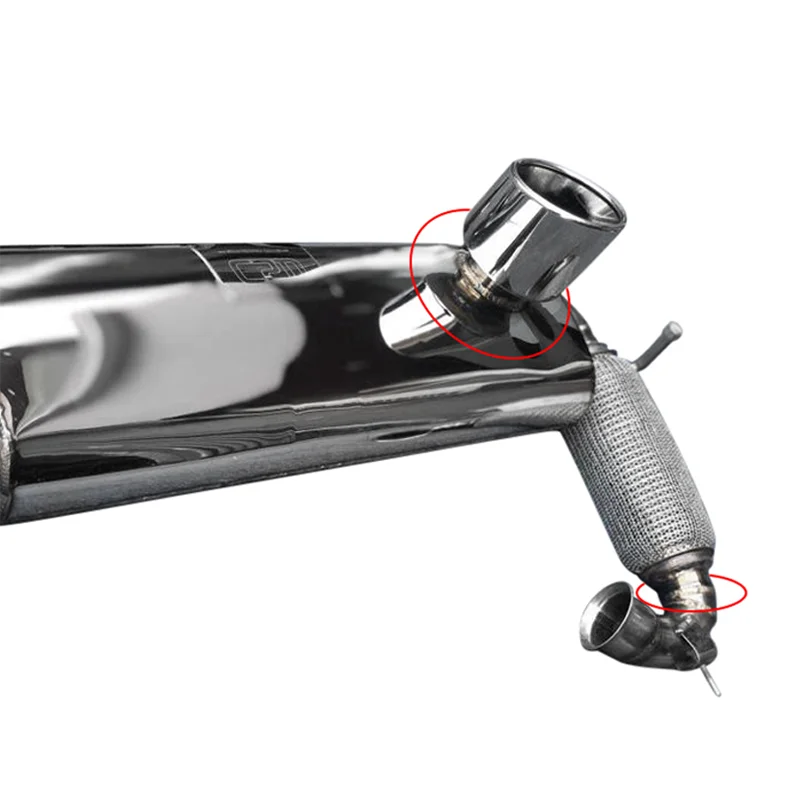 For Smart 453 Fortwo 2015 to 2020 Year Exterior Modification Accessories BRABUS Exhaust Pipe