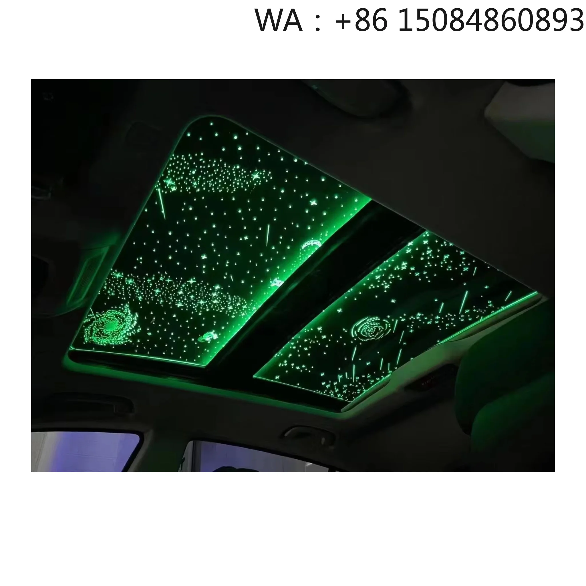 Universal Car Sunroof Starry Sky Film Galaxy Ambient Light Roof Night Decoration Sticker Fit Most Vehicle Models