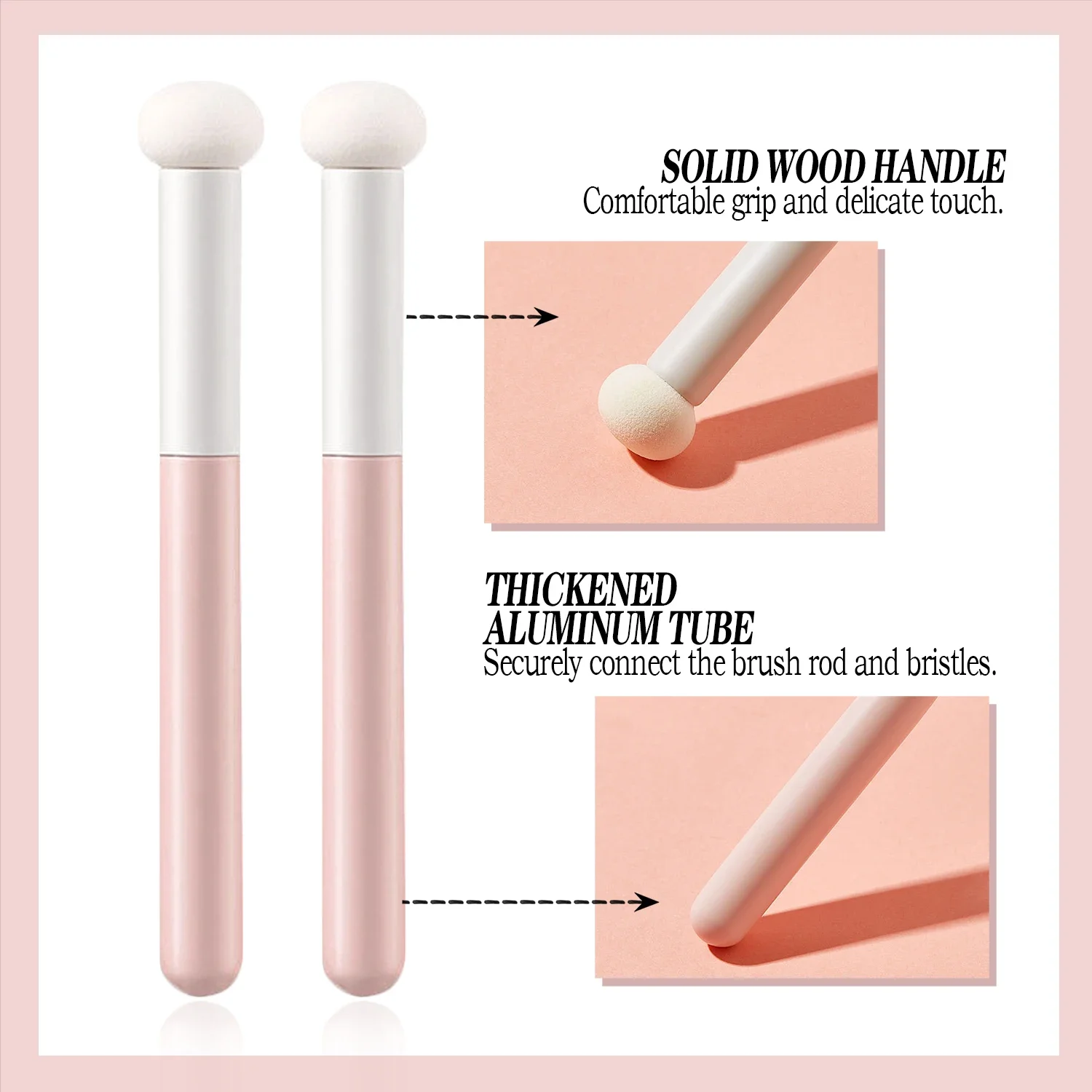 The mushroom head concealer brush has soft bristles and does not puzzle the face, and it is a mini single makeup brush