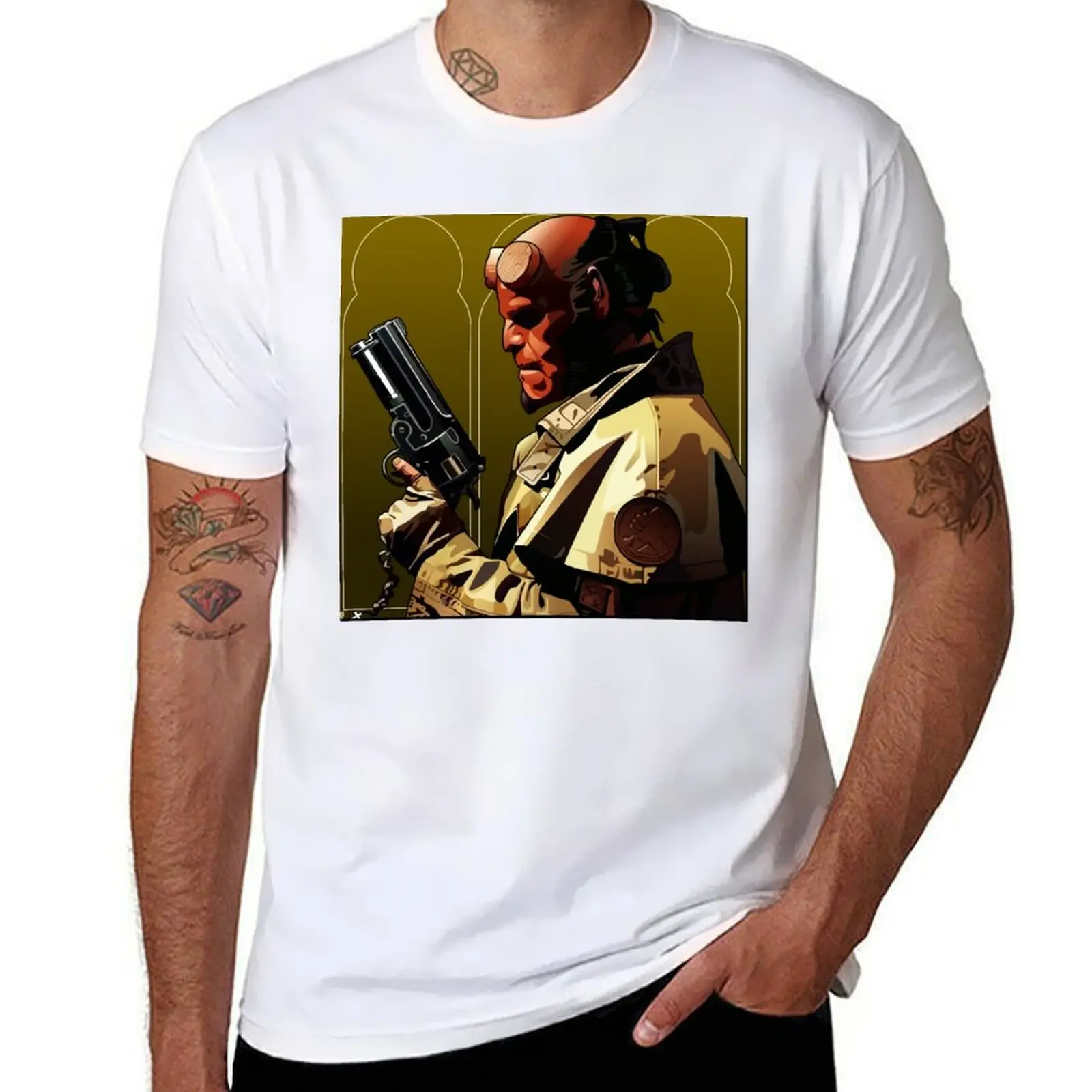 

Hellboy T-Shirt man t shirt graphic t shirts for man graphic vintage T-Shirt