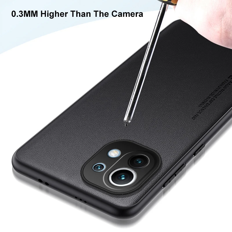 Luxury Leather Case For Xiaomi Mi 11 Lite 5G NE Back Cover Silicone Shockproof Protection Phone Case For Xiaomi 11 Lite 11Lite