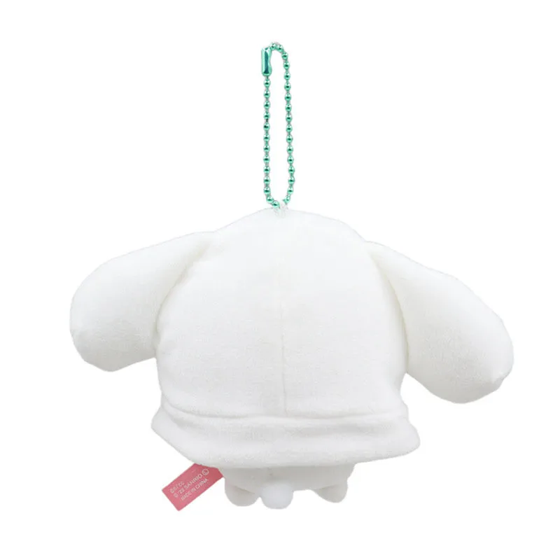 Sanrio cinnamoroll pom pom purin brinquedos de pelúcia kawaii chaveiro dos desenhos animados pachacco mochila pingente acessórios menino menina presente aniversário