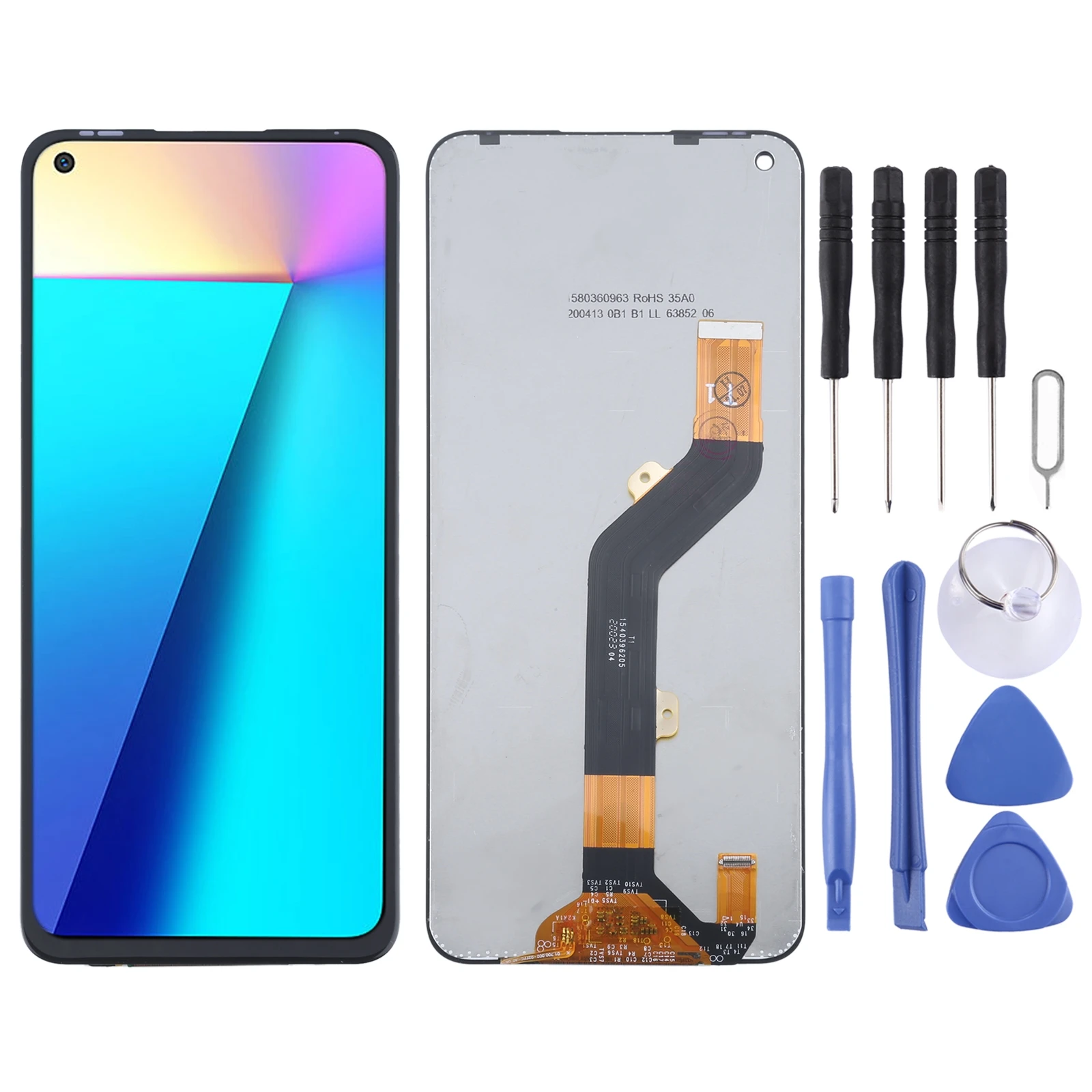 LCD Screen and Digitizer Full Assembly for Infinix Note 7 X690B, X690