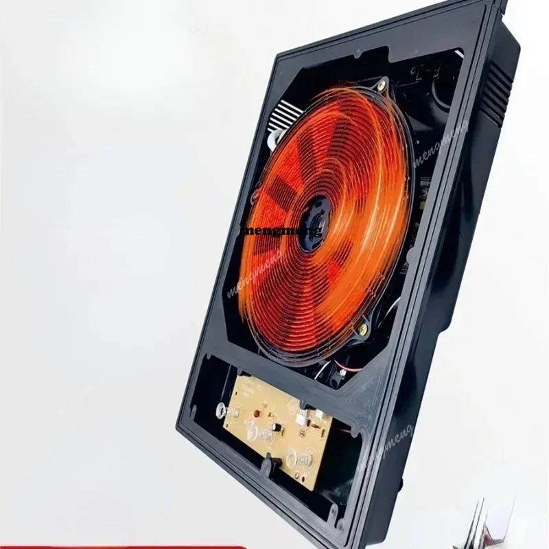 

Built-in invisible hidden induction cooker embedded in smart stove under platform hot pot rock slab dining table