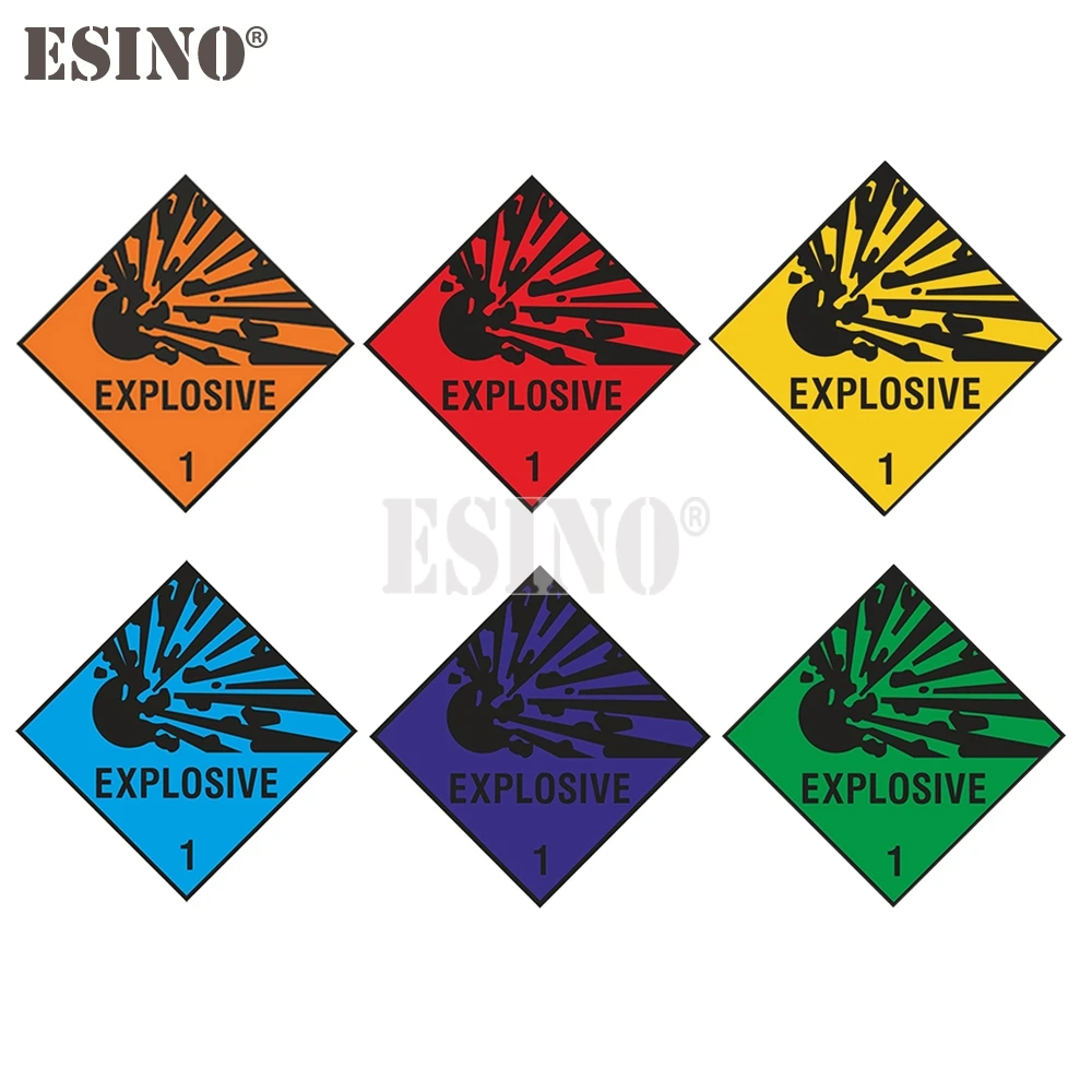 Car Styling Creative Explosive Explosion Warning Danger PVC  Waterproof Car Body Sticker Pattern Vinyl