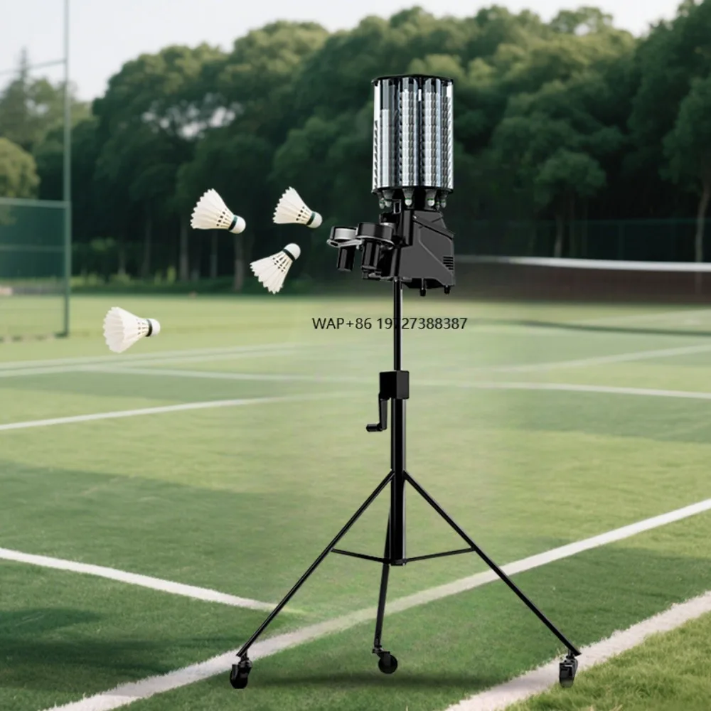 

High Quality Shuttlecock Launcher Machine Control Speed Angel Outdoor & Indoor Feather Badminton Machine for Player