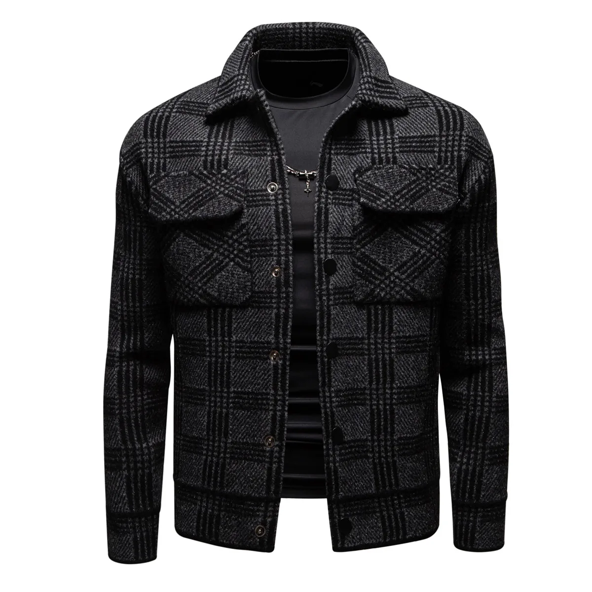 

New Trend Men's High Quality Jacket Business Casaul Short Coats Hot Selling Men Clothing Slim Fit Cool Tops Parkas