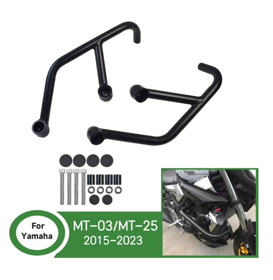 لياماها MT-03 MT-25 MT 03 25 2015 2016 2017 2018 2019 - 2023 محرك الإطار حامي تحطم القضبان الحرس دراجة نارية الملحقات