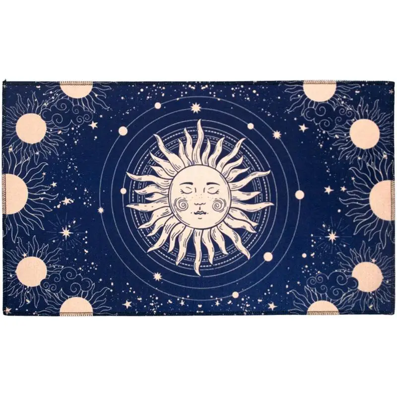 Rectangle Altar Cloth Rectangle Divination Tablecloth Alter Tarot Spread Top Cloth Blanket Wiccan Spiritual Tapestry Table Cover