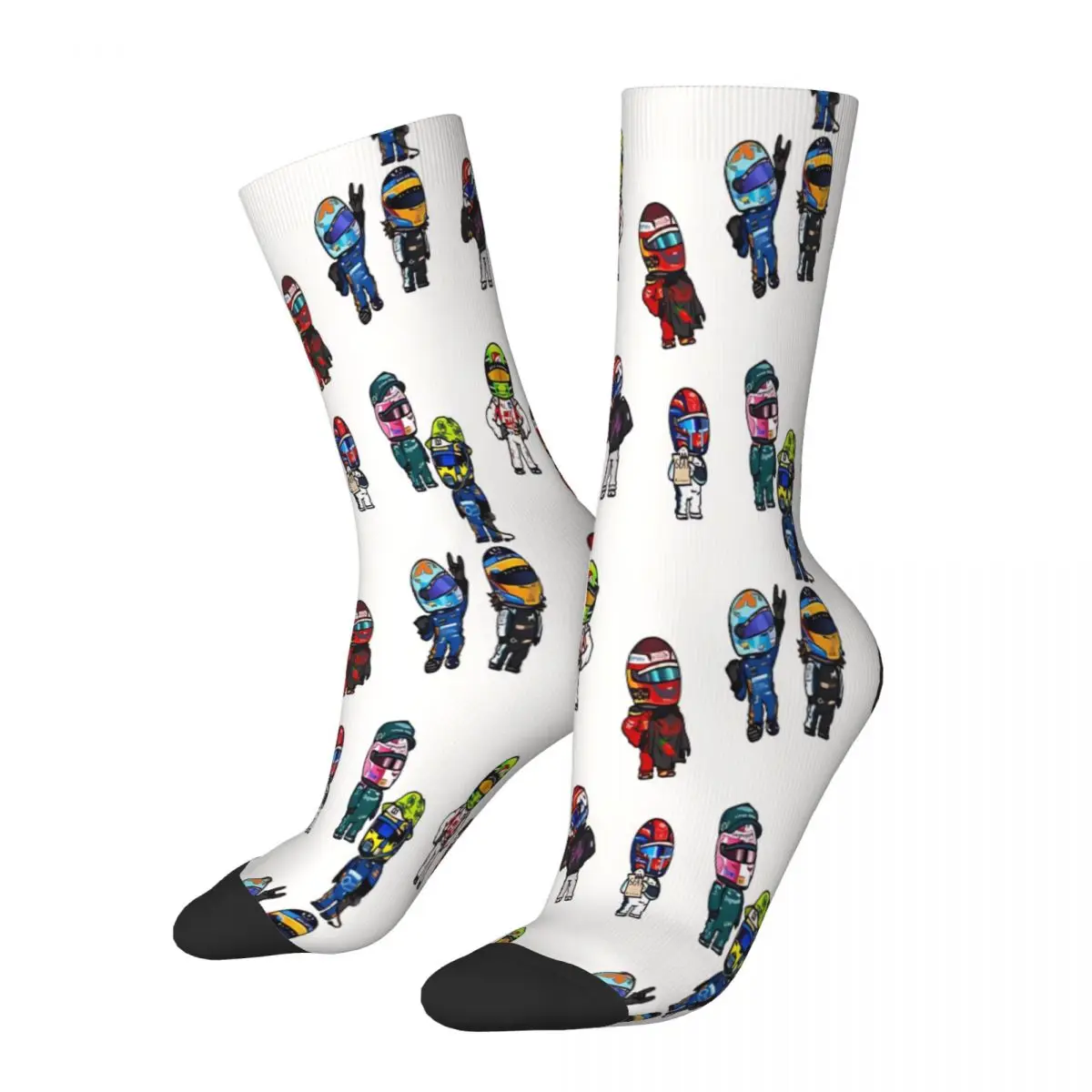 F1 Mini Drivers Schumacher Socks Male Mens Women Spring Stockings Harajuku