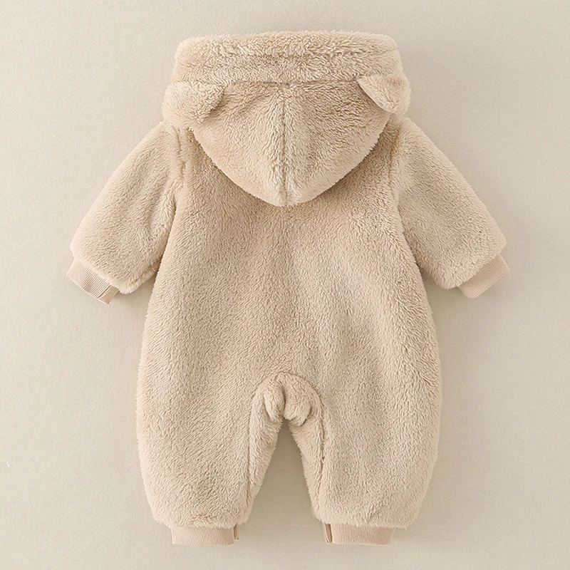 IYEAL لينة الطفل السروال القصير الوليد ملابس الأولاد الخريف الكرتون الصوف مع مقنعين الرضع وزرة طفل للجنسين وتتسابق حللا