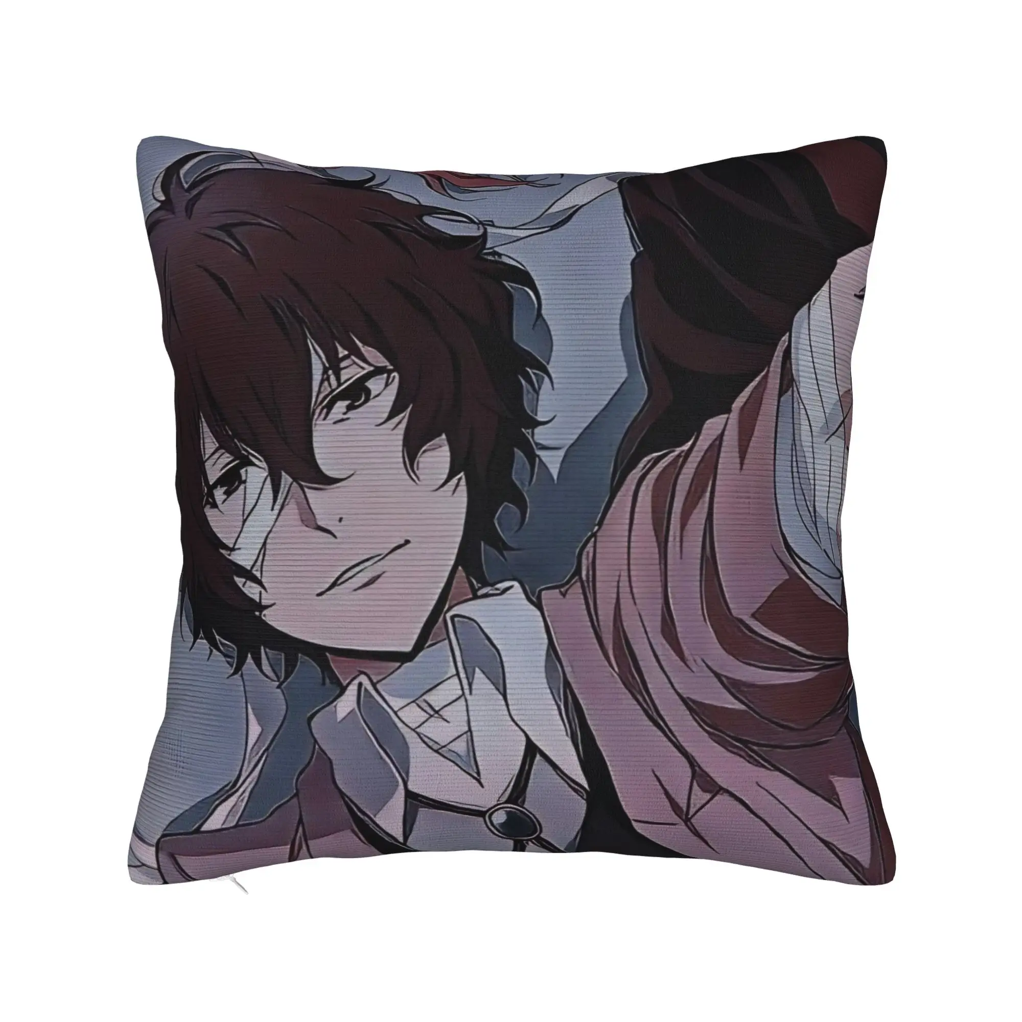 Dazai Bungo Stray Dogs Pillowcase Double-sided Printing Polyester Cushion Cover Decorative  Pillow Case Cover Home Zipper 40*40