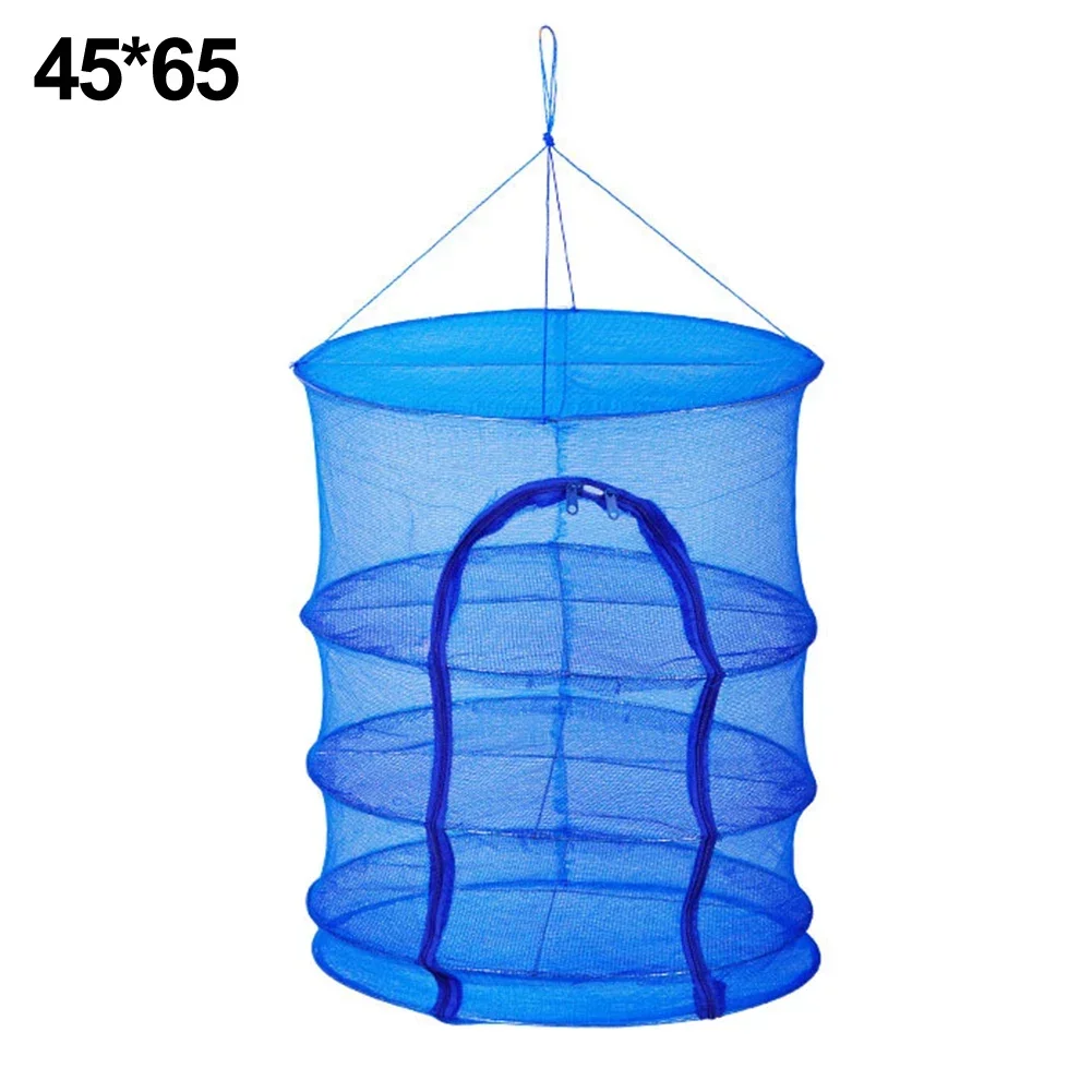 1 Pcs Hanging Storage Air Drying Net Portable PE Foldable Mesh Vegetable Fishing Dishes Mesh Fishing Accessories