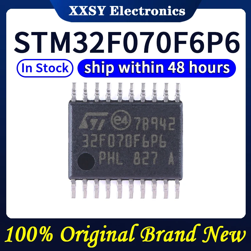 STM32F070CBT6 ، STM32F070F6P6 ، STM32F070RBT6 ، STM32F070C6T6 ، جودة عالية ، أصلية ، جديدة