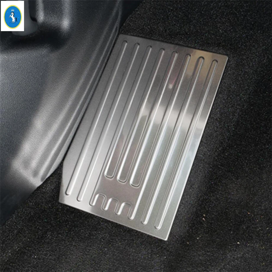 LHD Stainless Steel Car Footrest Left Foot Rest Pedal Protection Cover Trim Panel Accessories For Hyundai Tucson NX4 2021 - 2025