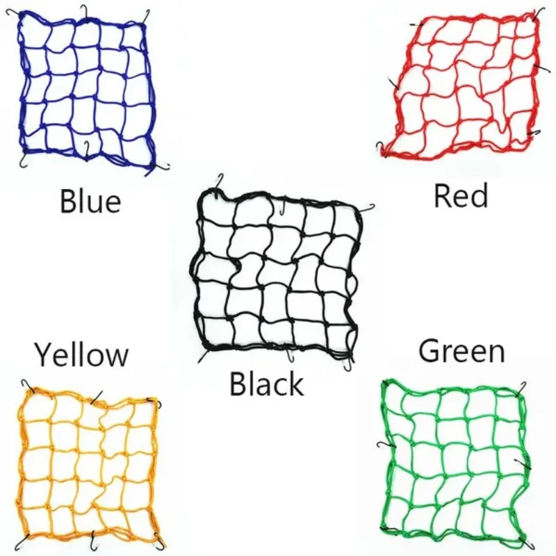 Motorcycle Helmet Cargo Storage Net Hook Organizer Mesh Luggage for Universal Motorbike 1 Pc