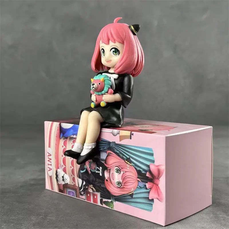 Anime espion × famille mignon fille Anya figurines expérience 007 modèle Kawaii tueur enfants jouets cadeau d'anniversaire voiture ornement en boîte