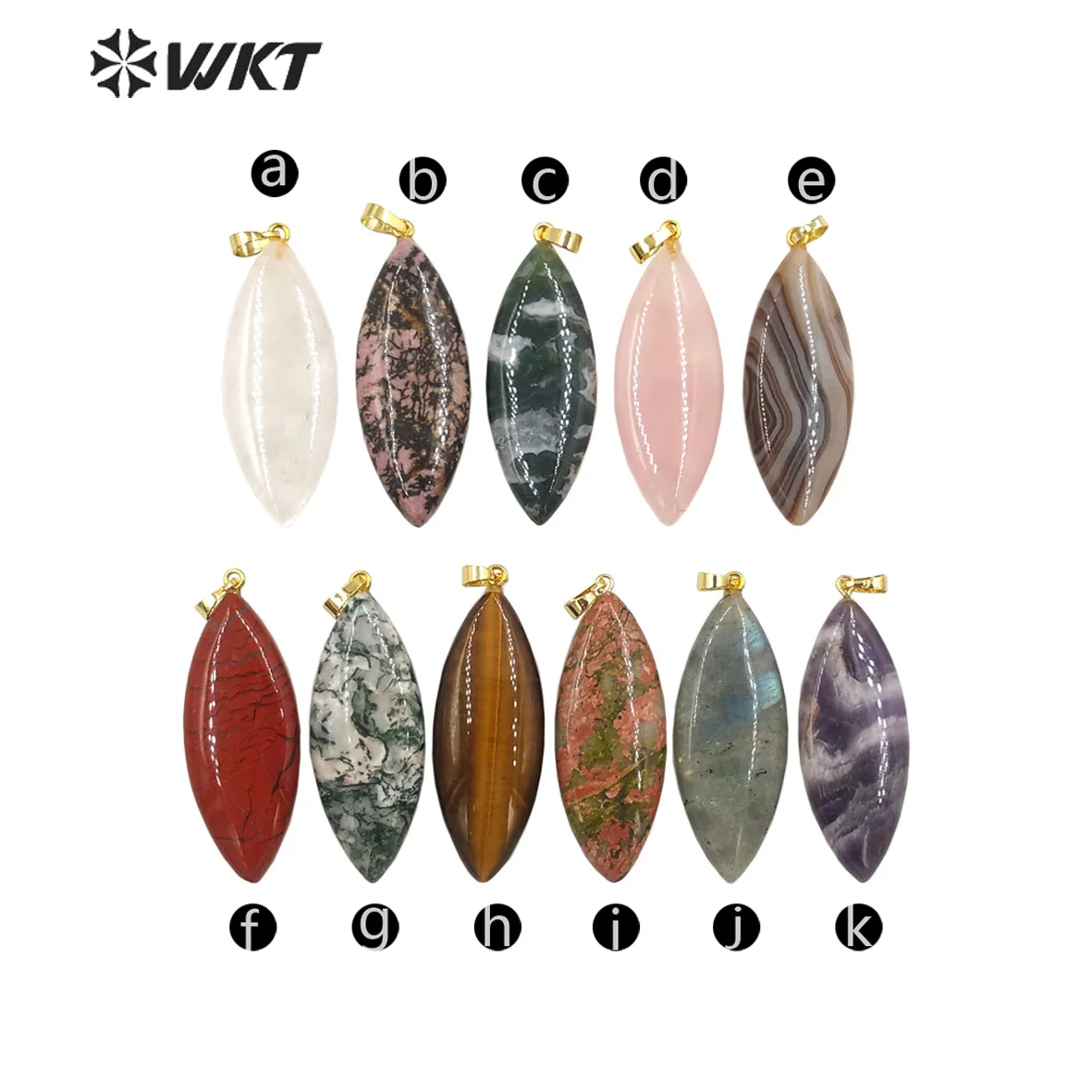 WT-P1946 Vintage Colored Natural Tiger Eye&Quartz Gemstone Waterdrop Shape DIY Crafts Pendant Necklace Accessories