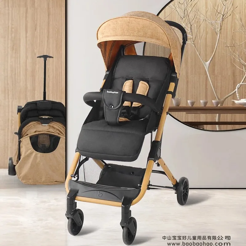 Baby strollers can sit and lie down with ultra-light, portable and high view foldable variable lever strollers.