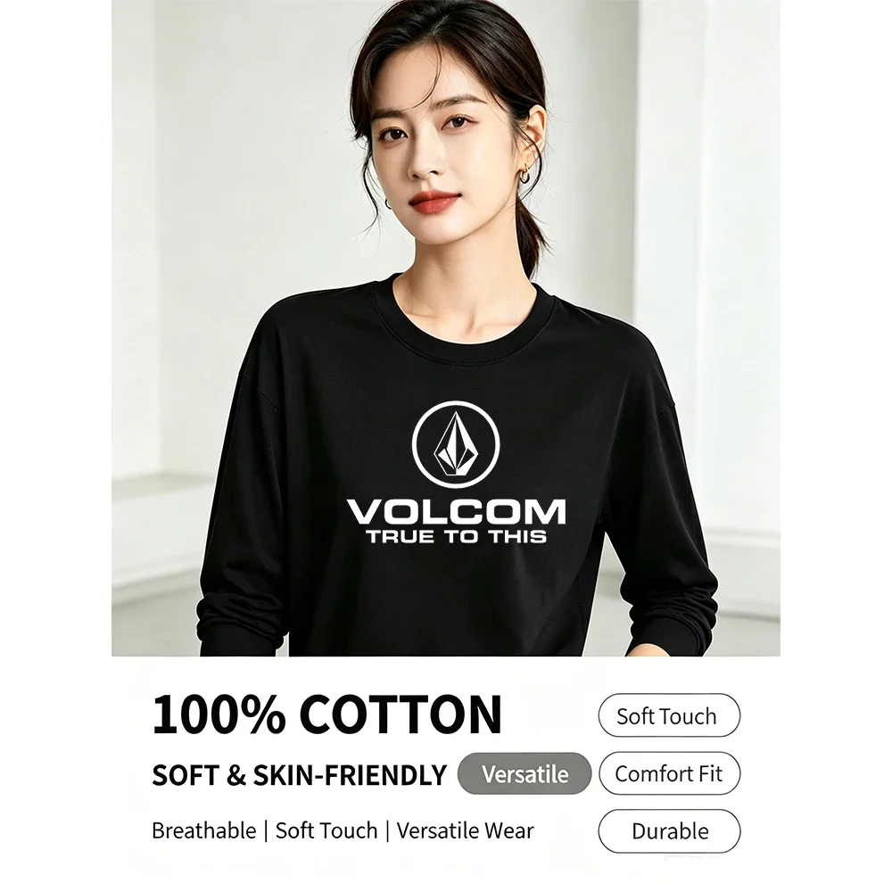 100% Cotton Long Sleeve T-Shirt Men Solid Basic Crew Neck Soft Casual Top view 5
