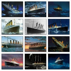The Boat in Titanic Ship Shipwreck Classic Movie Canvas Painting Poster and Print Wall Art Picture for Living Room Home Decor