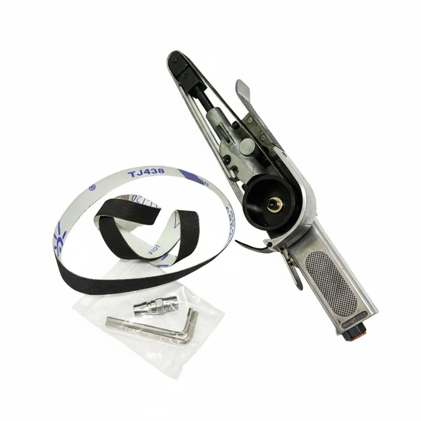 

Angle Air Belt Sander High Speed Air-Powered Belt Sander Air-Powered Polishing Machine Powerful Power Tool Portable
