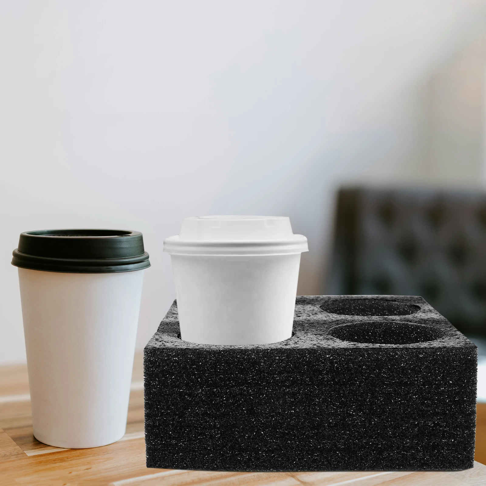 

Milk Tea Cup Holder Lightweight Reusable Beverage St Drink Carrier Trays Commercial Foam Fixing Takeout Packaging Kitchen Bar