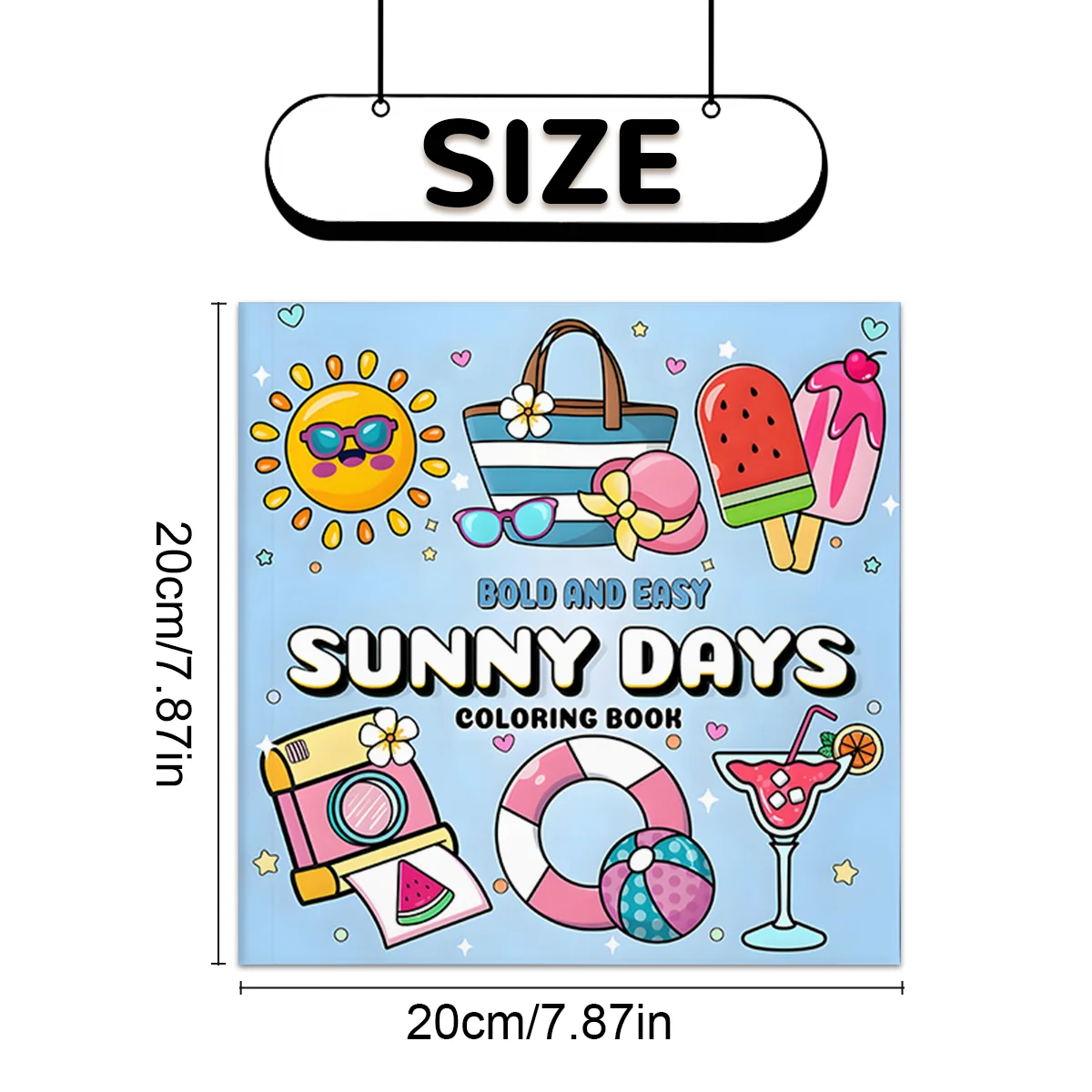 Summer-Themed Coloring Book for Relaxation | 24 Pages of Colorful and Joyful Designs | Perfect Gift for Holiday Parties