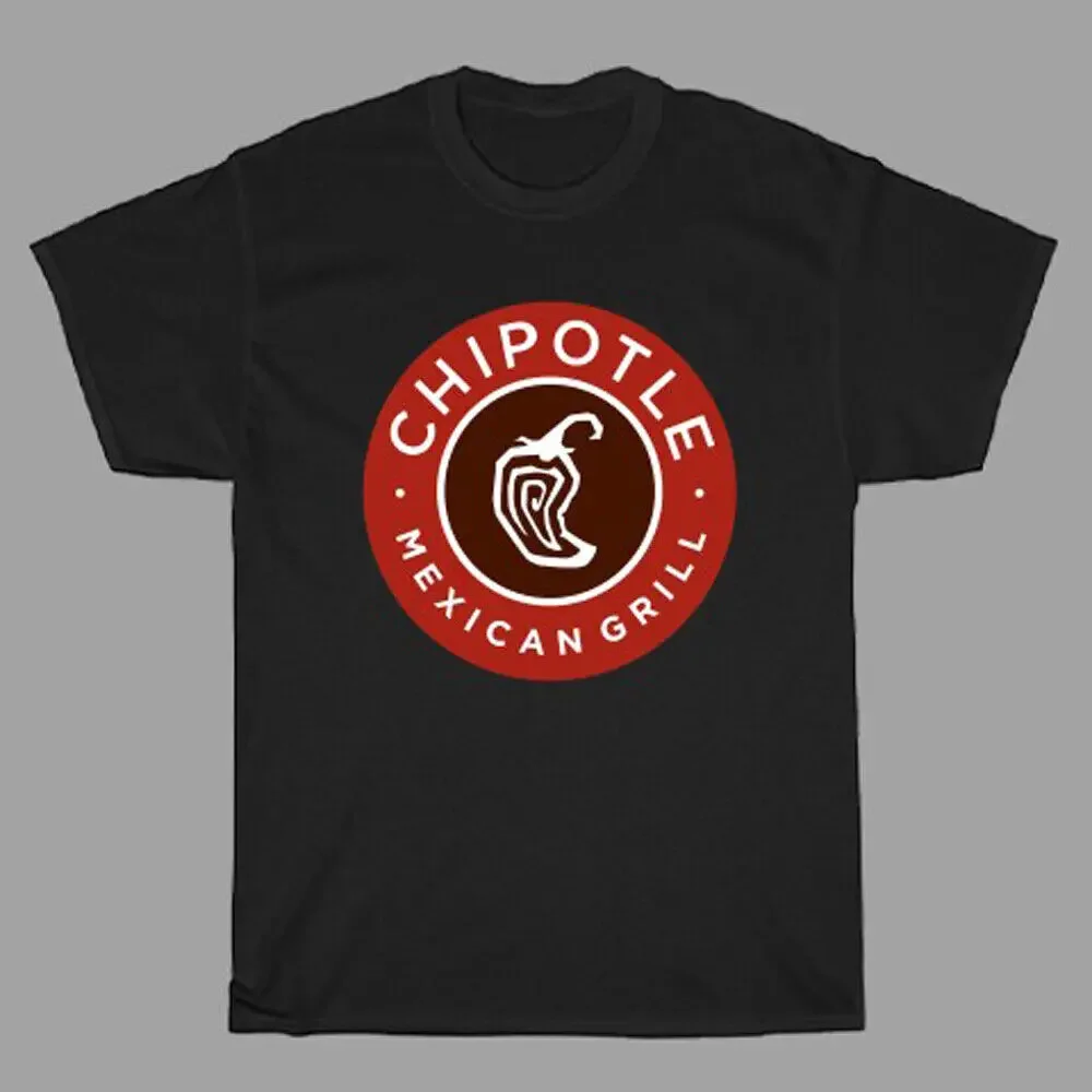 Chipotle Mexican Grill Men's Black T Shirt Size S to 5XL