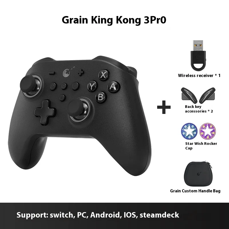 Gulikit Kingk3 Pro Controller, Gamepad Triggers, Joysticks de Efeito Hall para Windows, Nintendo Switch, Android IOS, presente personalizado