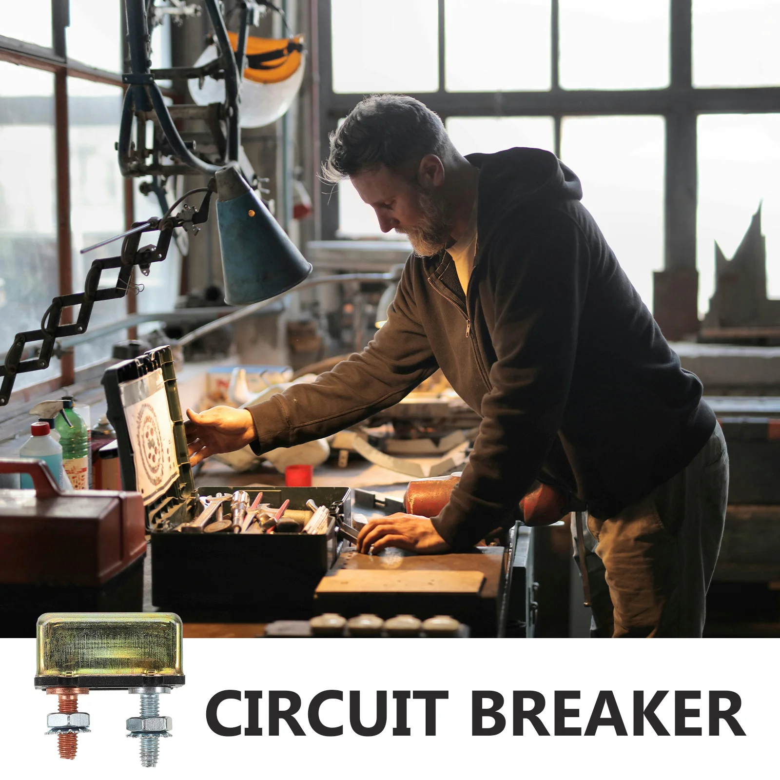 

12V Auto Reset Circuit Breaker 25a Marine Car Replacement Durable Metal Housing Compact Design Rv Boat Circuit