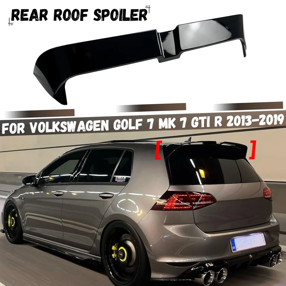 

For Volkswagen VW Golf 7 MK7 TSI TDI GTI R 2013-2019 Car Rear Trunk Roof Wing Extension Wings Tail Lip Cap Splitter Tuning