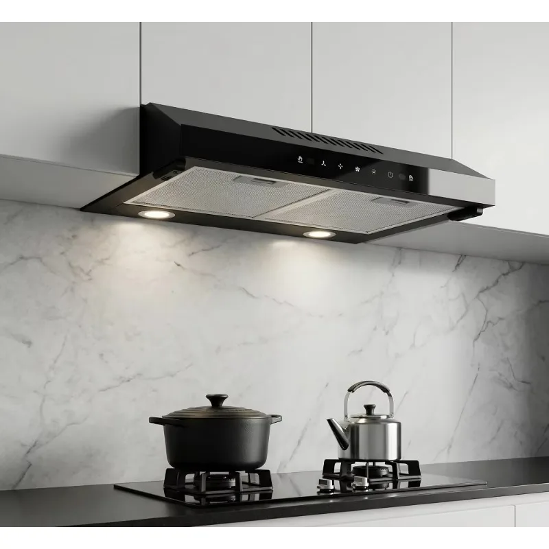 Ultra-thin range hood factory wholesale 60cm/90cm low noise high suction