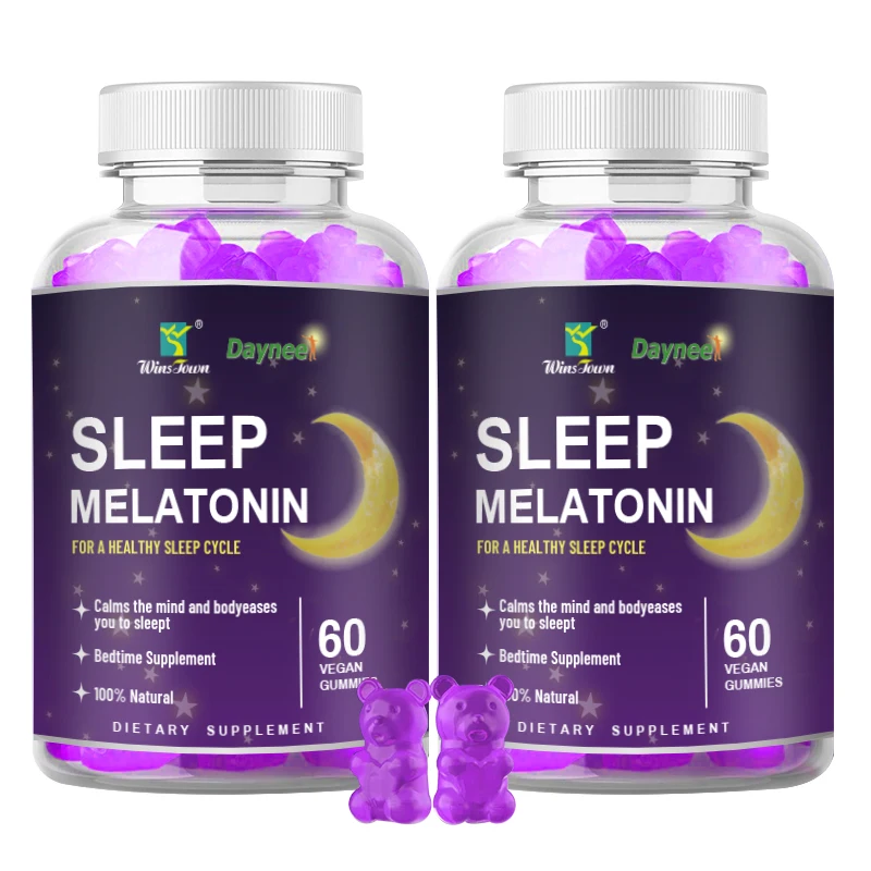 Improve Memory And Sleep deep Vitamin Gummies Melatonine Theanine Chamomile Natural Sleep Aid Gummies