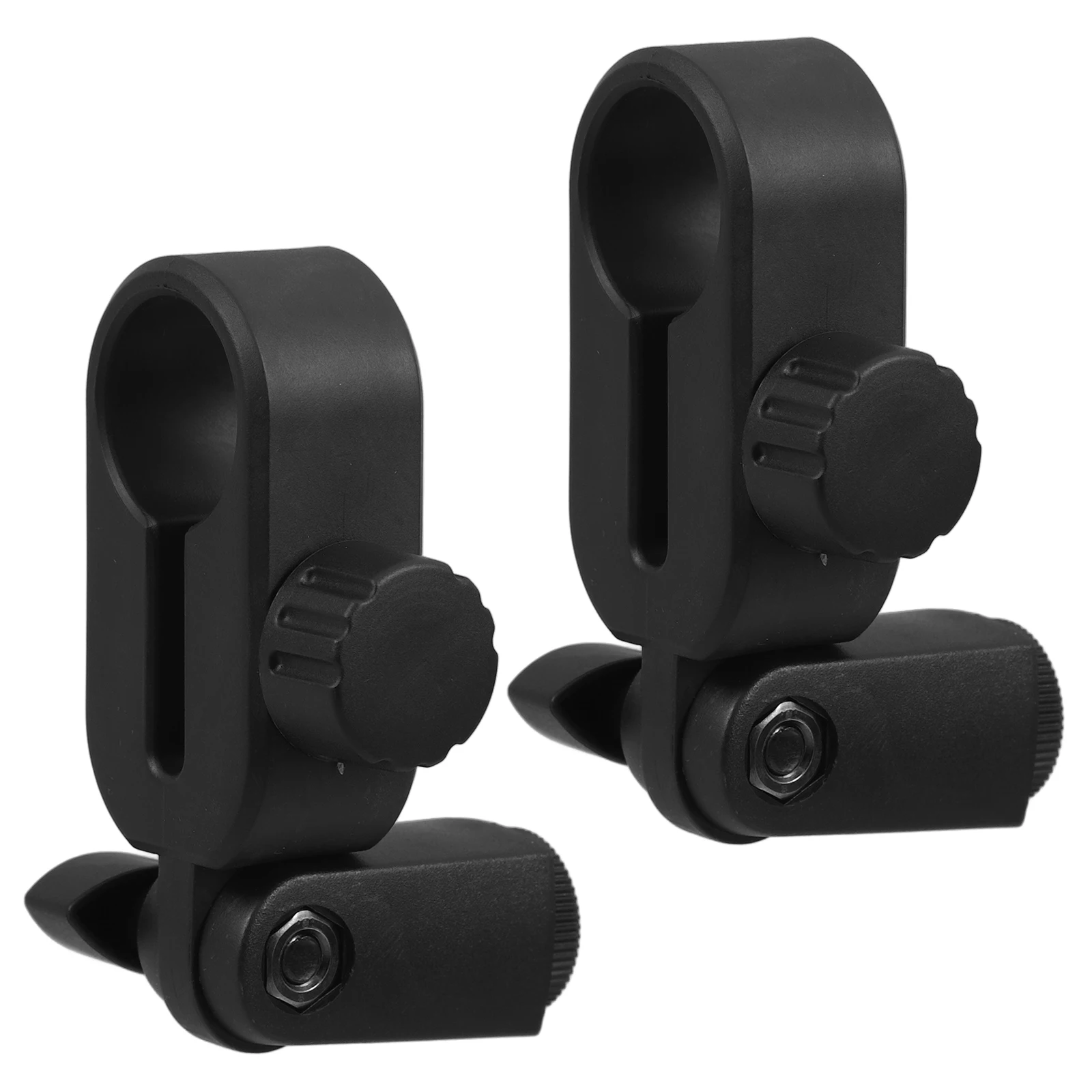 

2pcs Shockproof Mount Clamp for Microphone Stand with Adjustable Design Plastic Accessories for Recording Studio