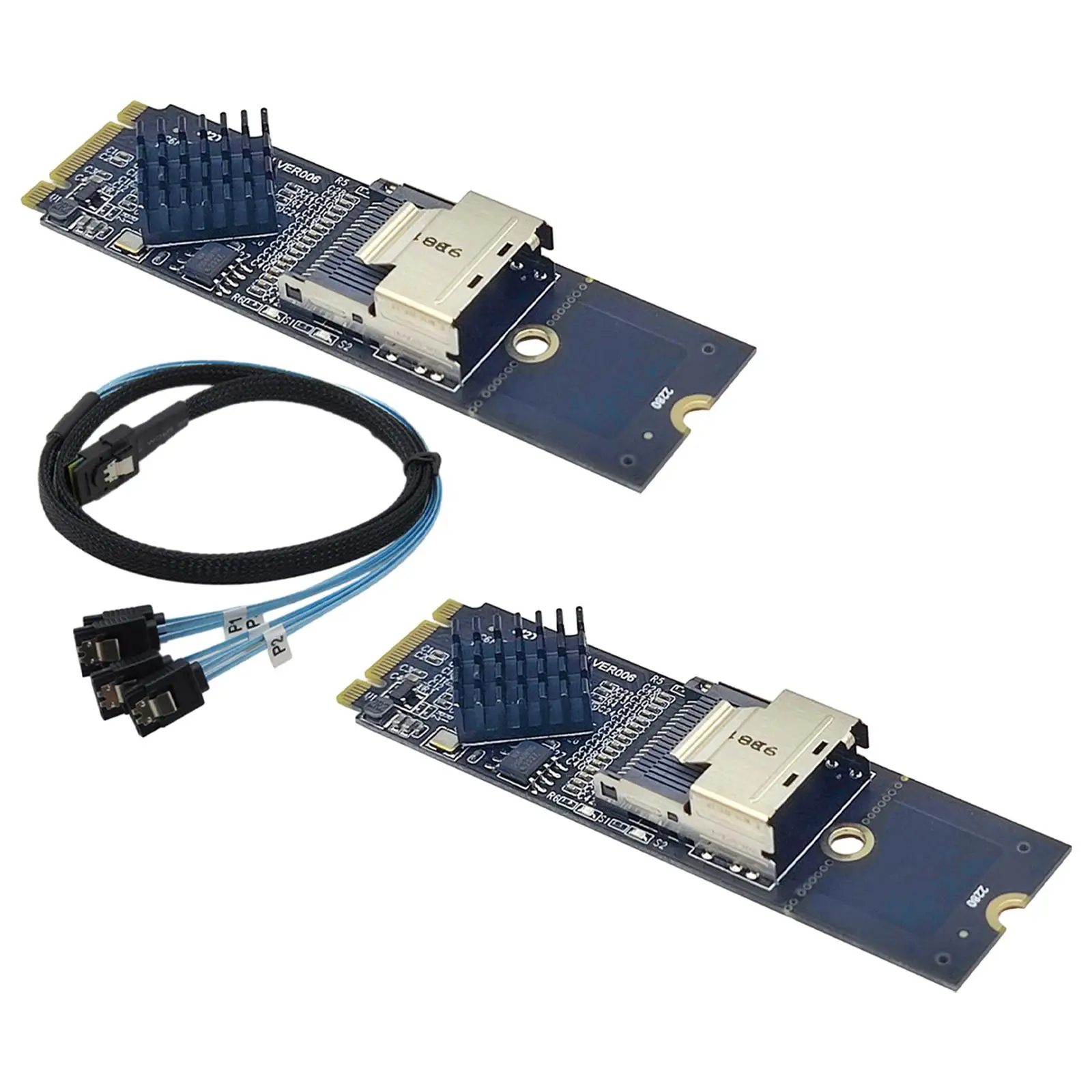 High-Speed M.2 NVMe to Mini SAS Adapter Card for Enhanced Connectivity