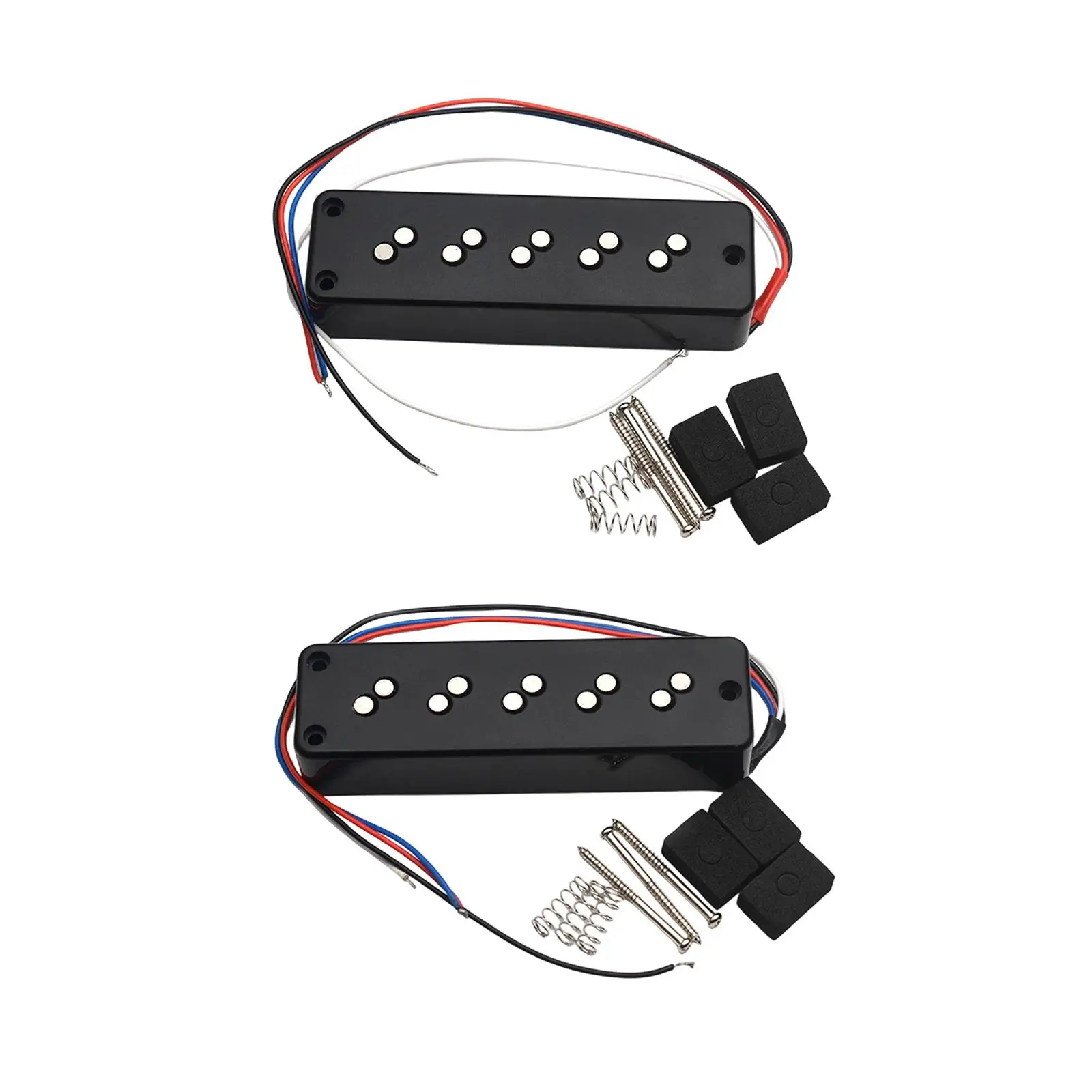 5 String Bass Pickup Humbucker High Performance Easy Install Spare Part Soapbar Style for Bass Guitar Accessories Upgrade
