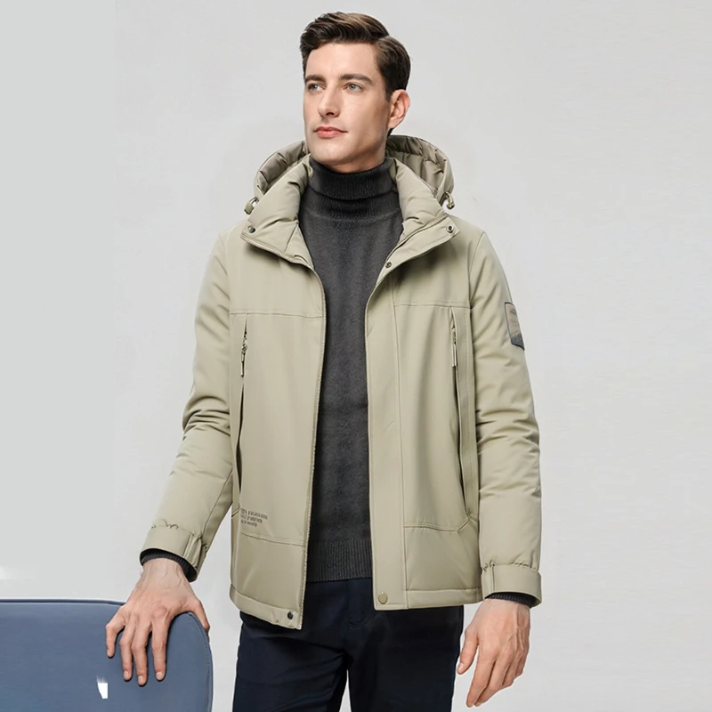 

Мужская повседневная шерстяная хлопковая шапка Jaet, зимняя съемная шапка, теплая защита, подставка из полиэфирного волокна, зима 2025 г.